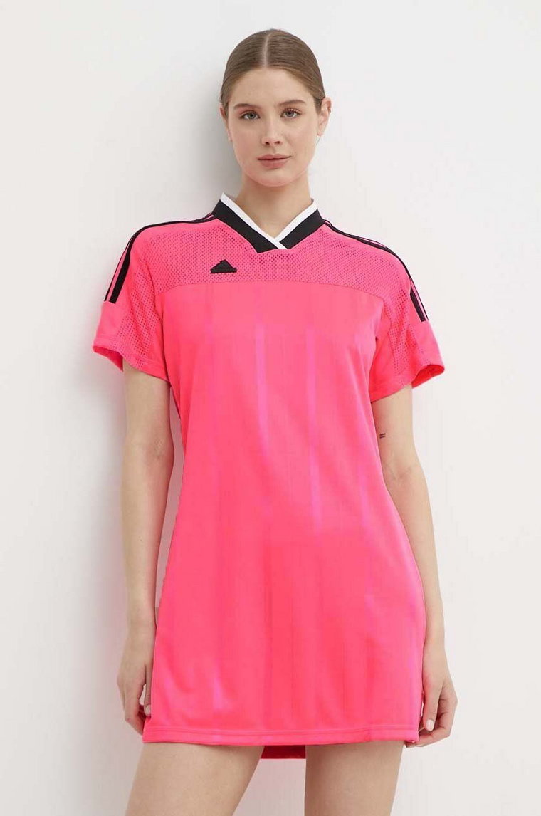 adidas sukienka TIRO kolor różowy mini prosta IS0732