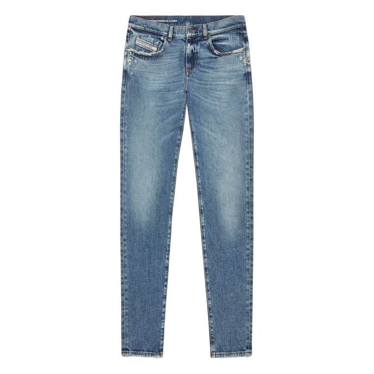 Slim-fit Jeans - Distressed Blue Wash Diesel