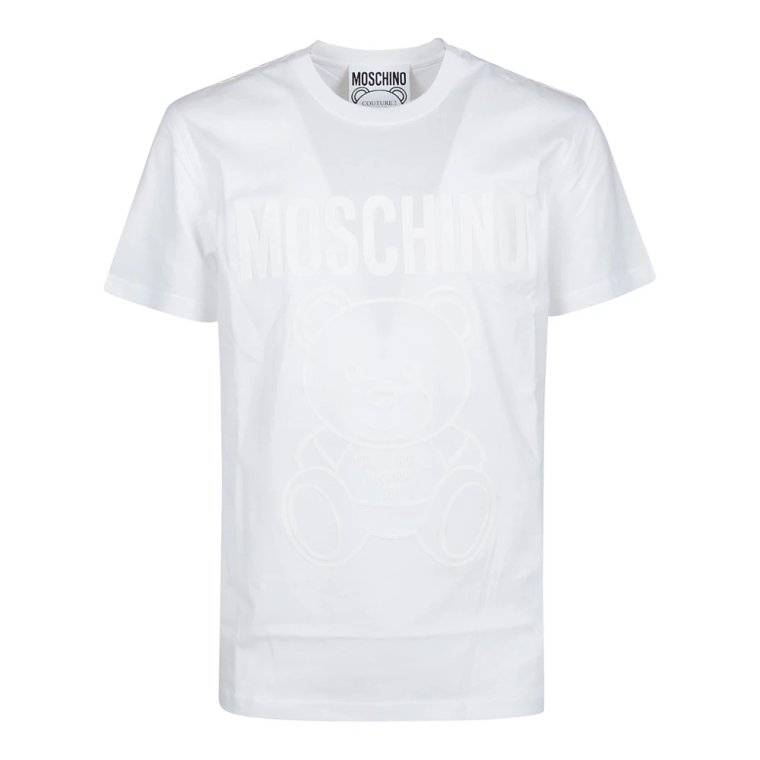 Maxi Logo T-Shirt, 1001 Biały Fantazja Moschino