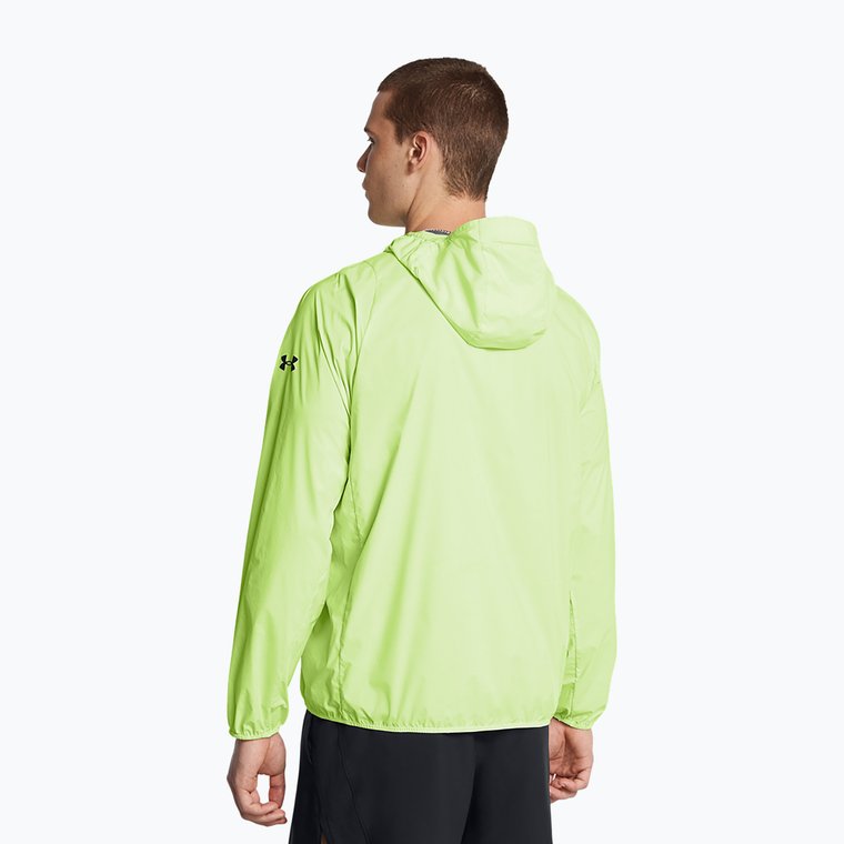 Kurtka do biegania męska Under Armour Launch Lightweight morph green/tetra gray/black