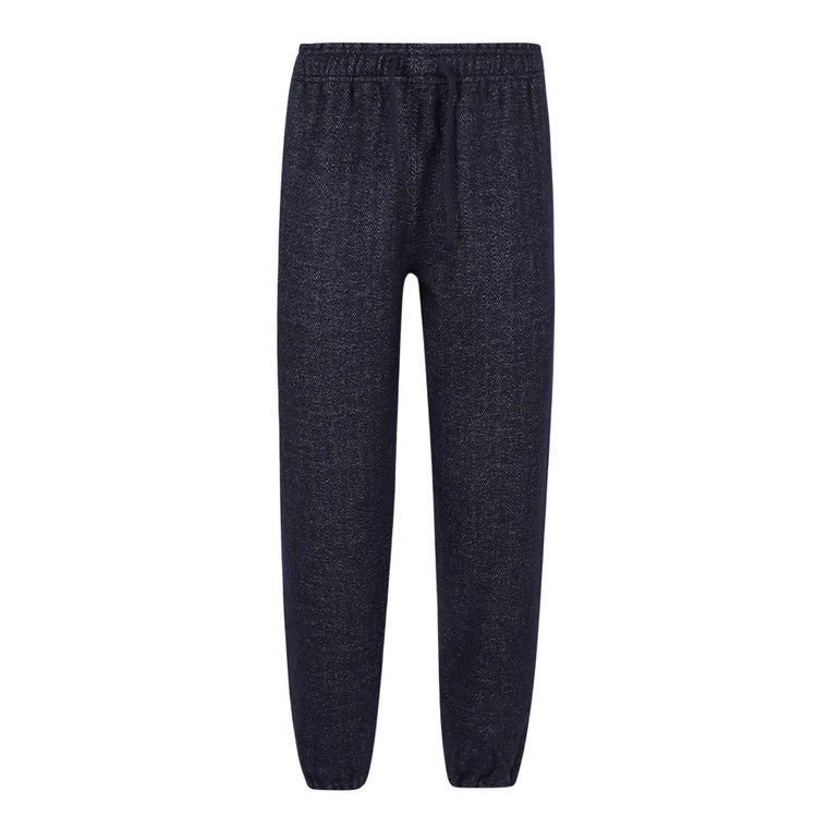 Indigo Sweter Serce Jogger Cienki Przód Polo Ralph Lauren