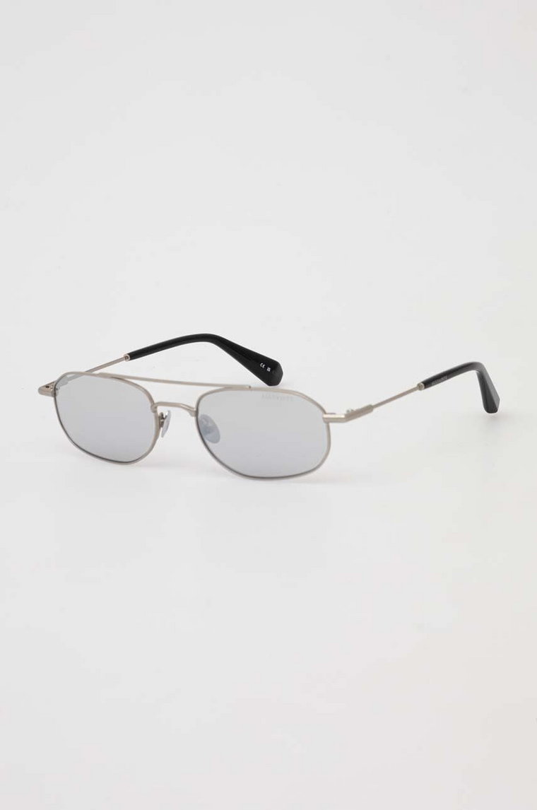 AllSaints okulary przeciwsłoneczne damskie kolor szary ALS700480155