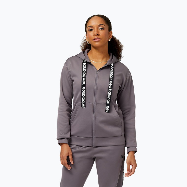 Bluza damska New Balance Relentless Performance Fleece Full Zip zinc | WYSYŁKA W 24H | 30 DNI NA ZWROT