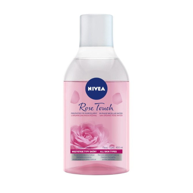 Nivea Rose Touch micelarny płyn dwufazowy z organiczną wodą różaną 400ml