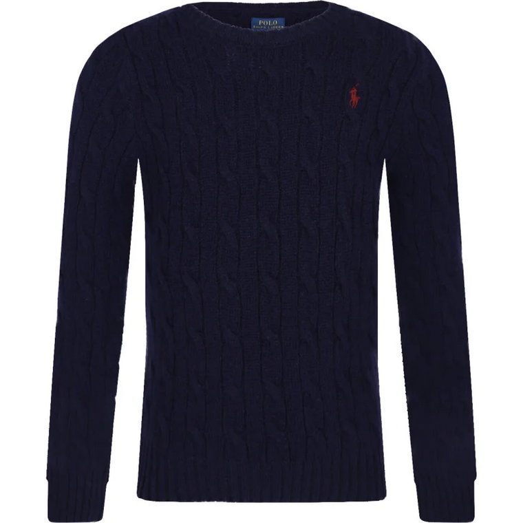 POLO RALPH LAUREN Wełniany sweter | Regular Fit | z dodatkiem kaszmiru