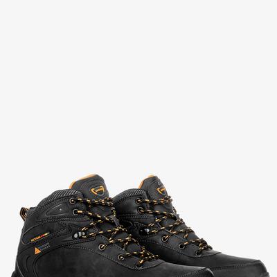 Czarne buty trekkingowe sznurowane Badoxx MXC8300-W