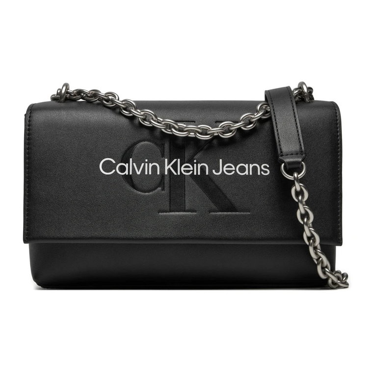 Torba Flap z Łańcuchem z Ekoskóry Calvin Klein Jeans