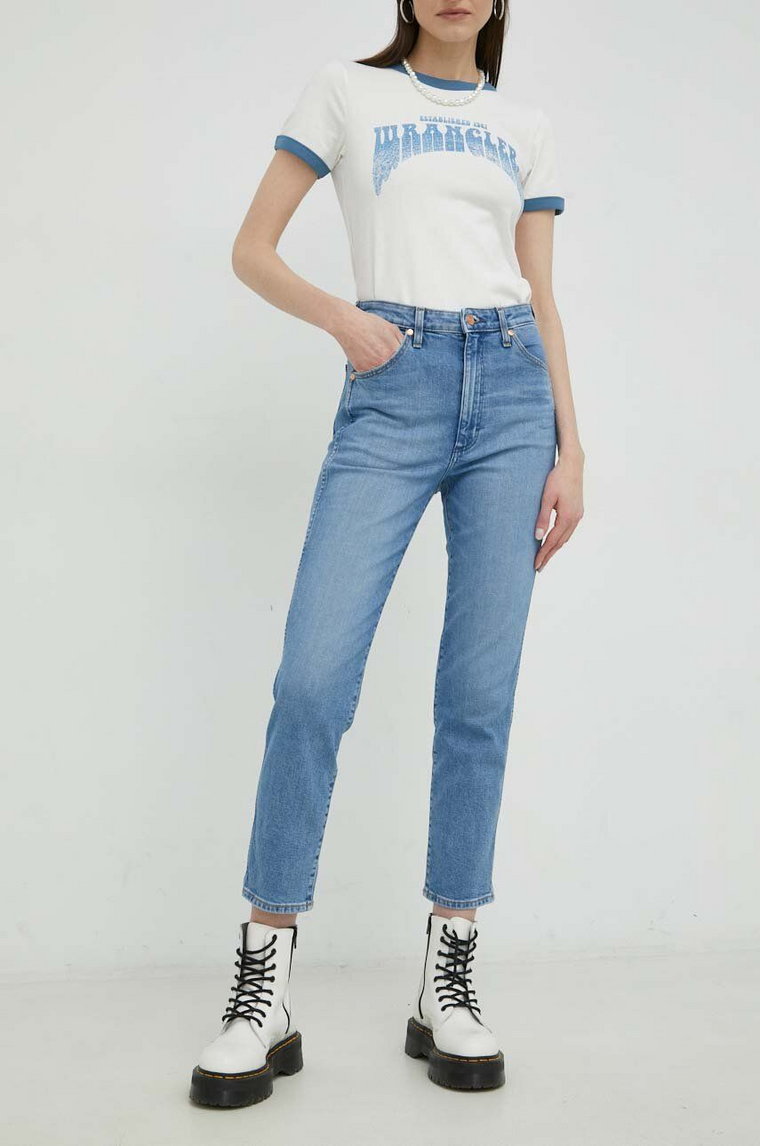 Wrangler jeansy Walker damskie high waist