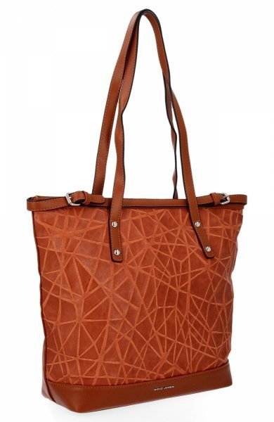 Torebka Damska Shopper Bag firmy David Jones Pomarańczowa