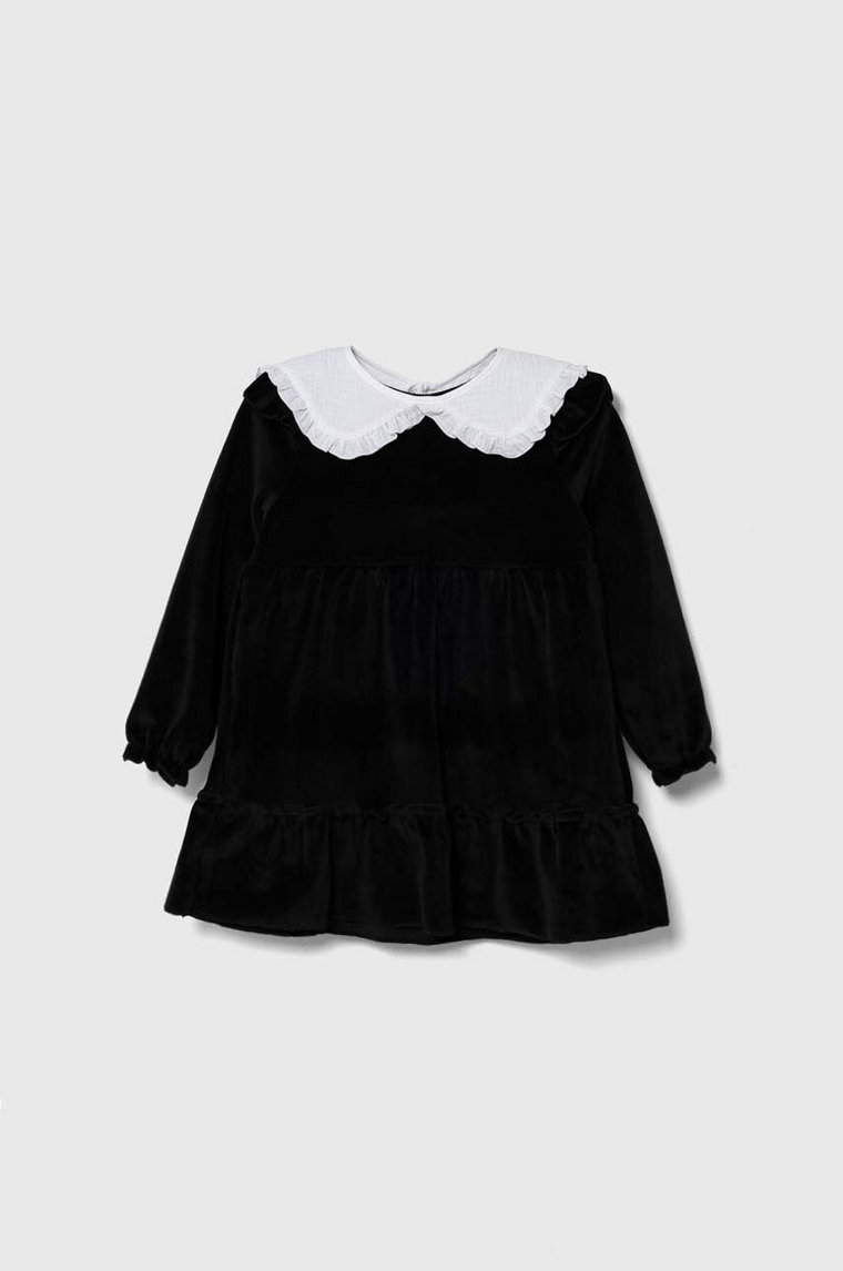 Jamiks sukienka dziecięca kolor czarny mini rozkloszowana