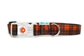 Matteo Obroża Taśmowa dla Psa LED Kratka 20mm/35-50cm