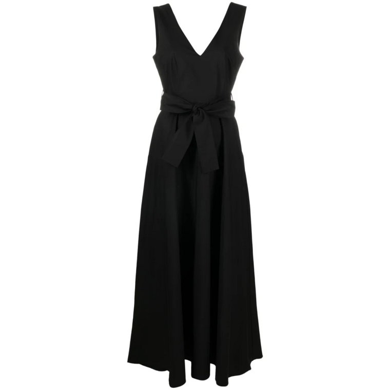 Czarna Sukienka z Bawełny Poplinowej P.a.r.o.s.h.