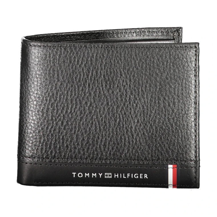 Black Polyurethane Wallet Tommy Hilfiger