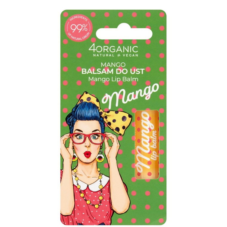 4Organic Pin-up Girl - Natural lip balm Mango 5g
