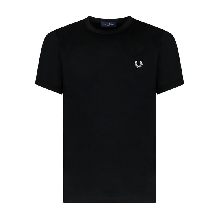 Czarna koszulka Ringer Fred Perry