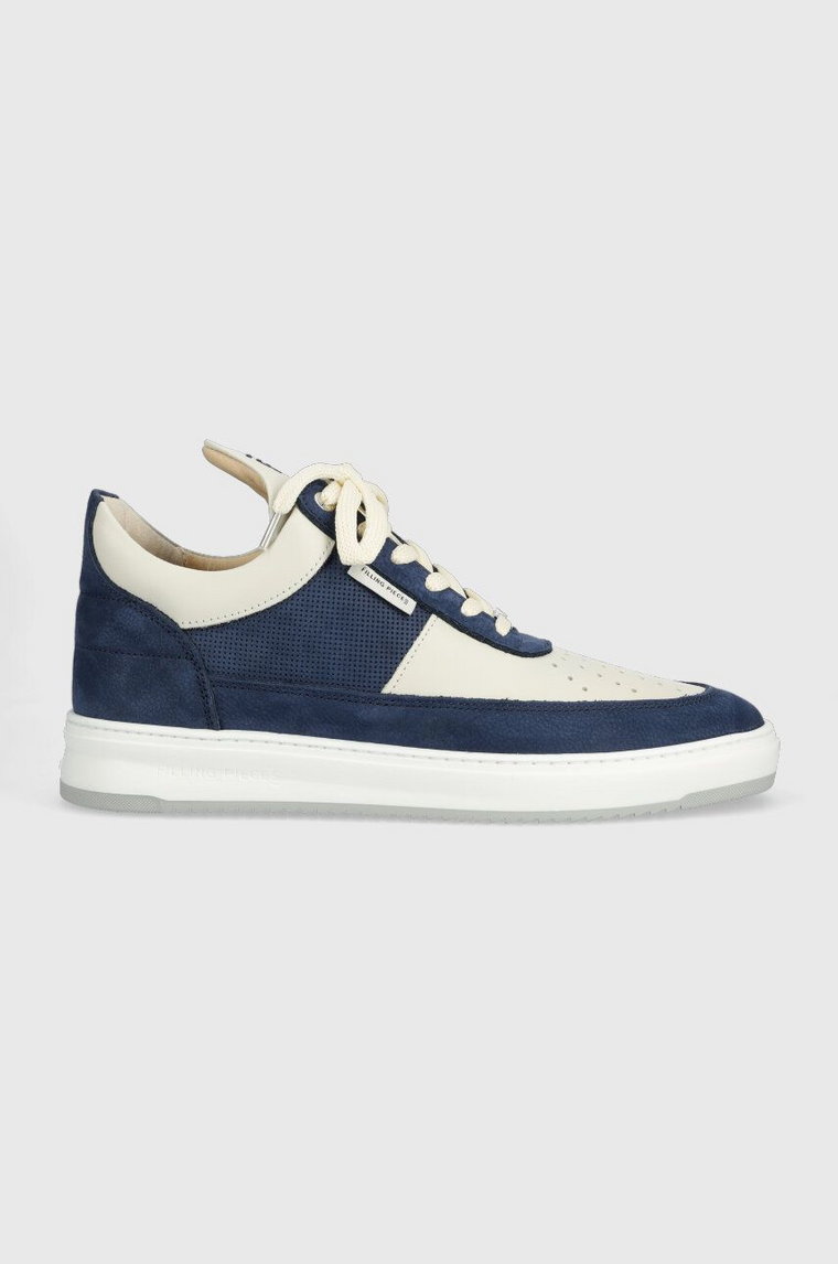 Filling Pieces sneakersy skórzane Low Top Game kolor granatowy 10133151916 10133151916-Dark.Blue