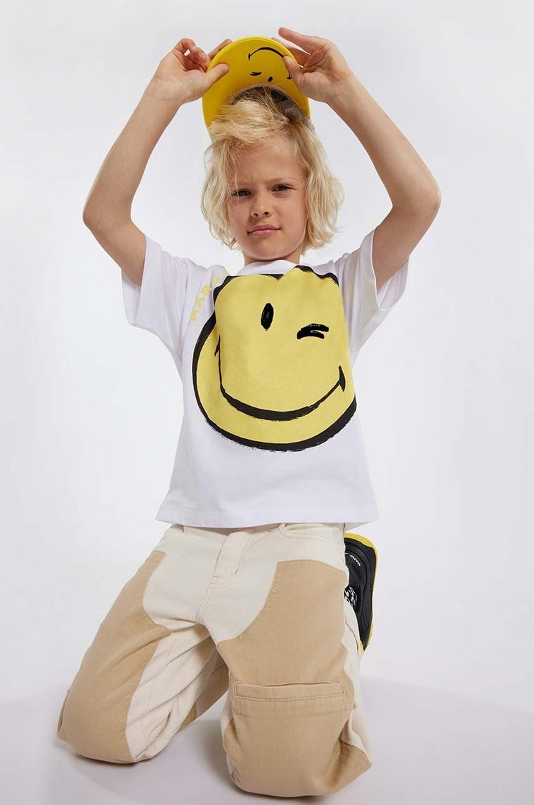 Marc Jacobs spodnie dziecięce kolor beżowy gładkie
