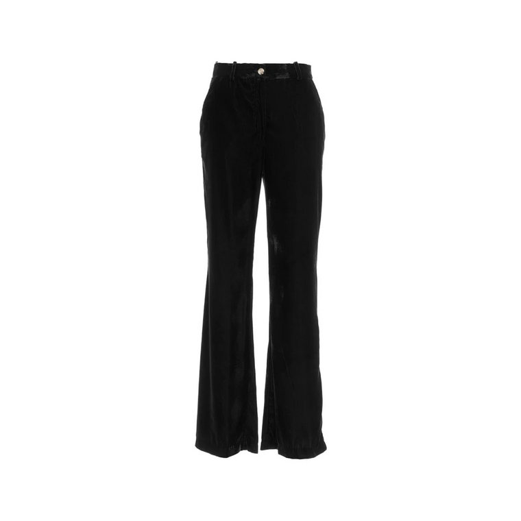 Czarne Spodnie dla Kobiet Aw23 Kaos