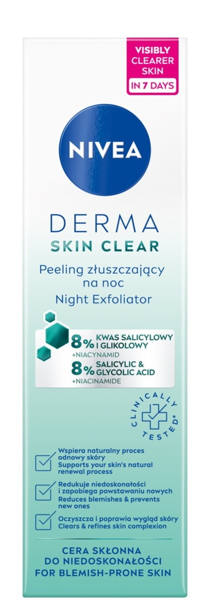 Nivea Derma Skin Clear peeling złuszczający na noc