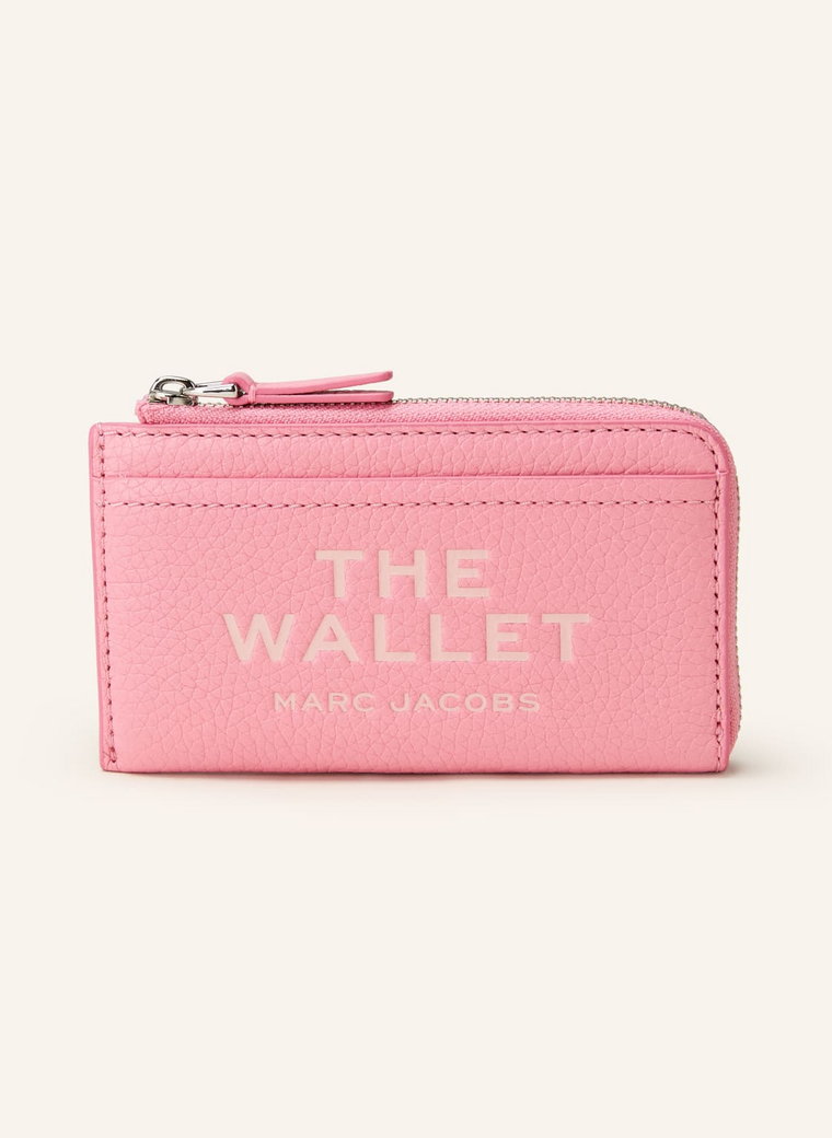 Marc Jacobs Portfel The Leather Top Zip Multi Wallet pink