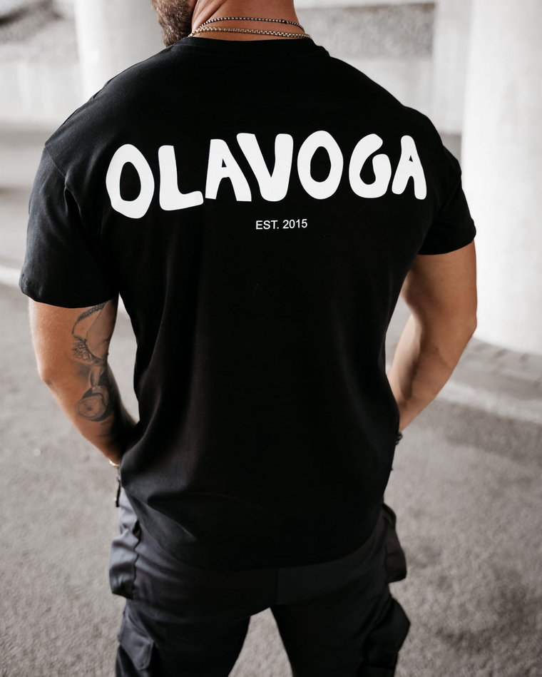 T-shirt męski OLAVOGA SAYER czarny