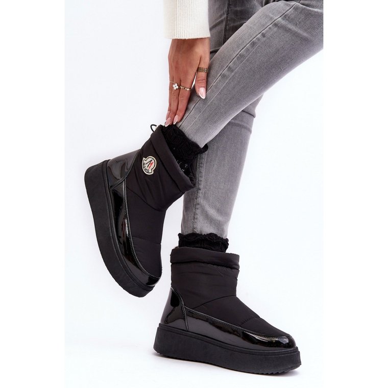 Śniegowce Model Gattea HY852 Black - Step in style czarne