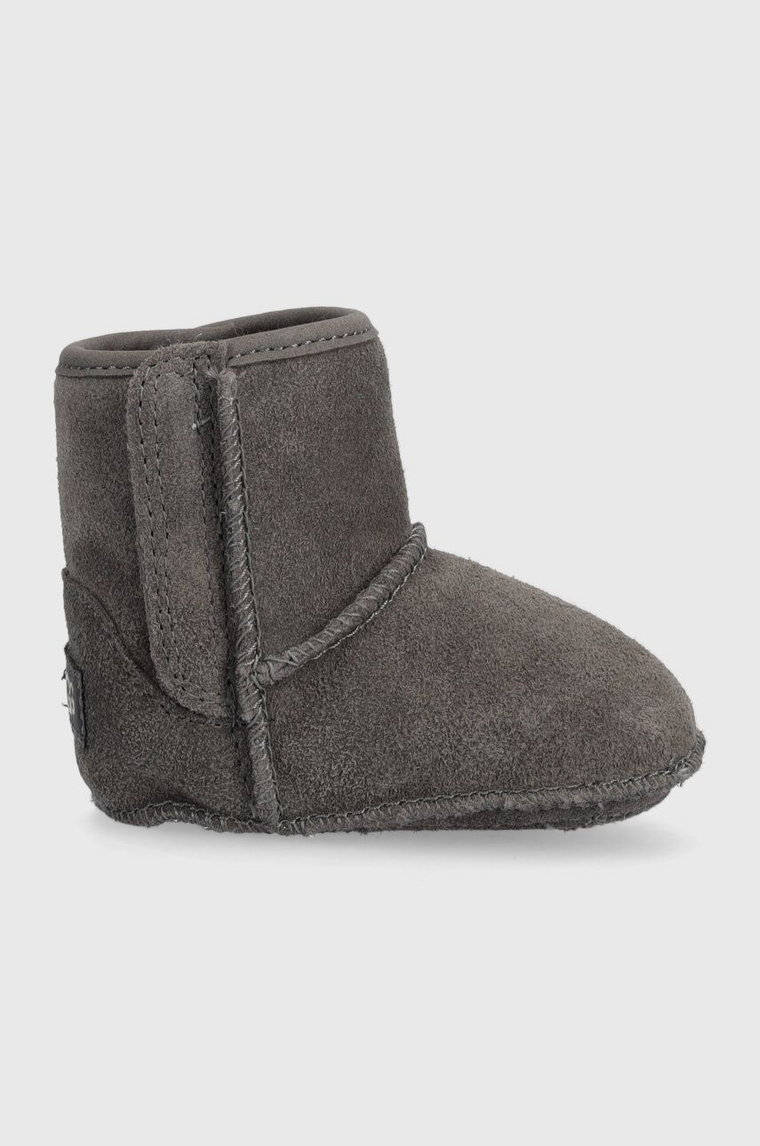 UGG buty zamszowe niemowlęce I BABY CLASSIC kolor szary