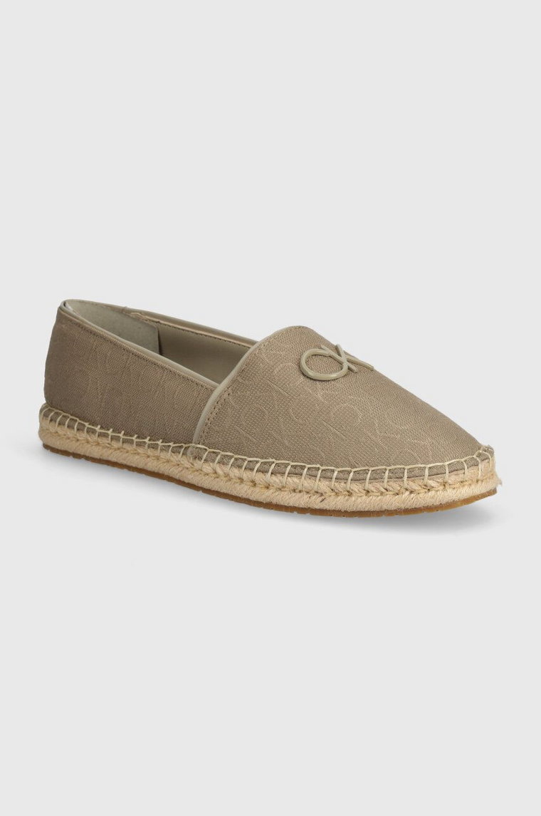 Calvin Klein espadryle ESPADRILLE RELOCK MONOCQ kolor beżowy HW0HW01916