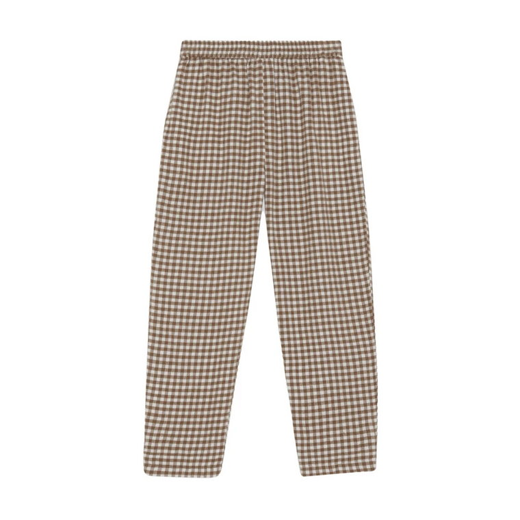 savannah pants taupe check Moshi Moshi Mind