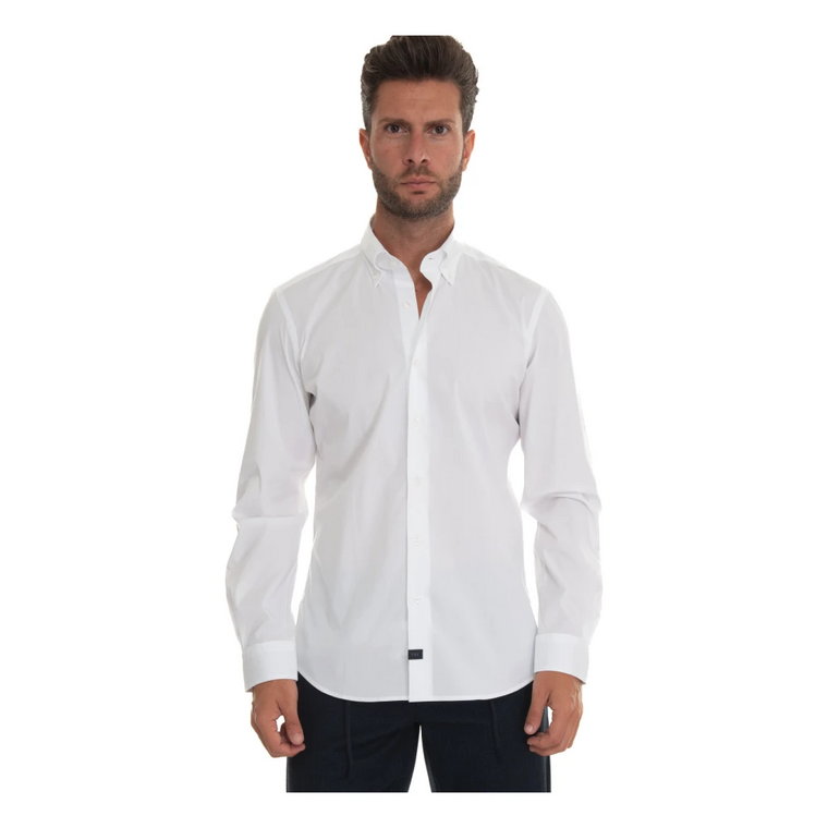 Slim Fit Button-Down Casual Shirt Fay