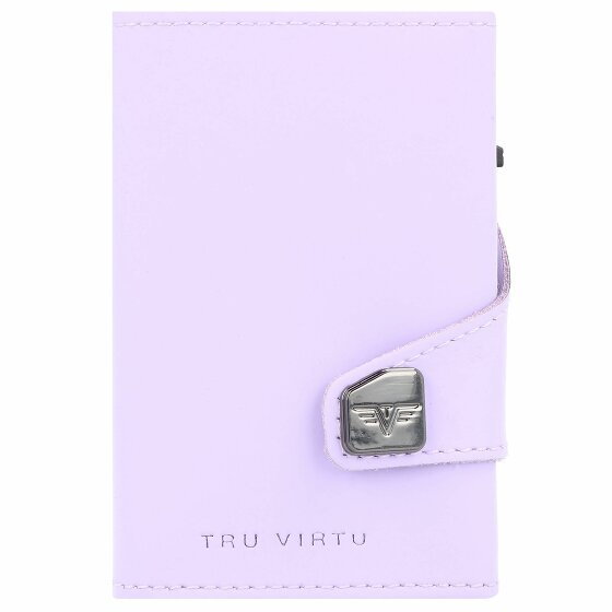 Tru Virtu Etui na karty kredytowe Click & Slide Portfel RFID Skóra 6,5 cm matt-silver