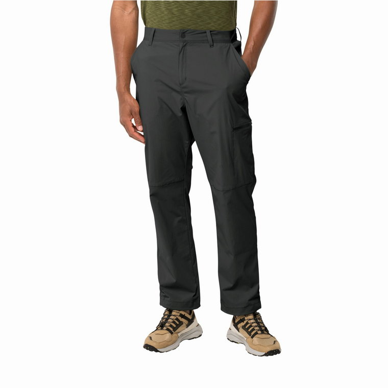 Męskie spodnie outdoor Jack Wolfskin WANDERTHIRST PANTS M granite black - 48