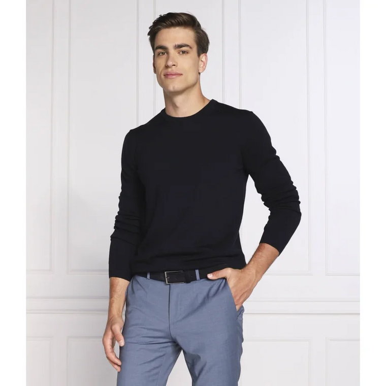 HUGO Wełniany sweter San Cedric-M1 | Regular Fit