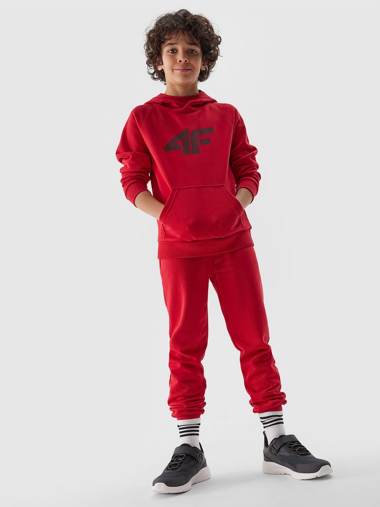Spodnie dresowe joggery chłopięce - czerwone