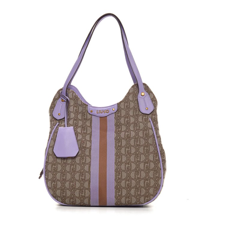 Logo Print Satchel Bucket Bag Liu Jo