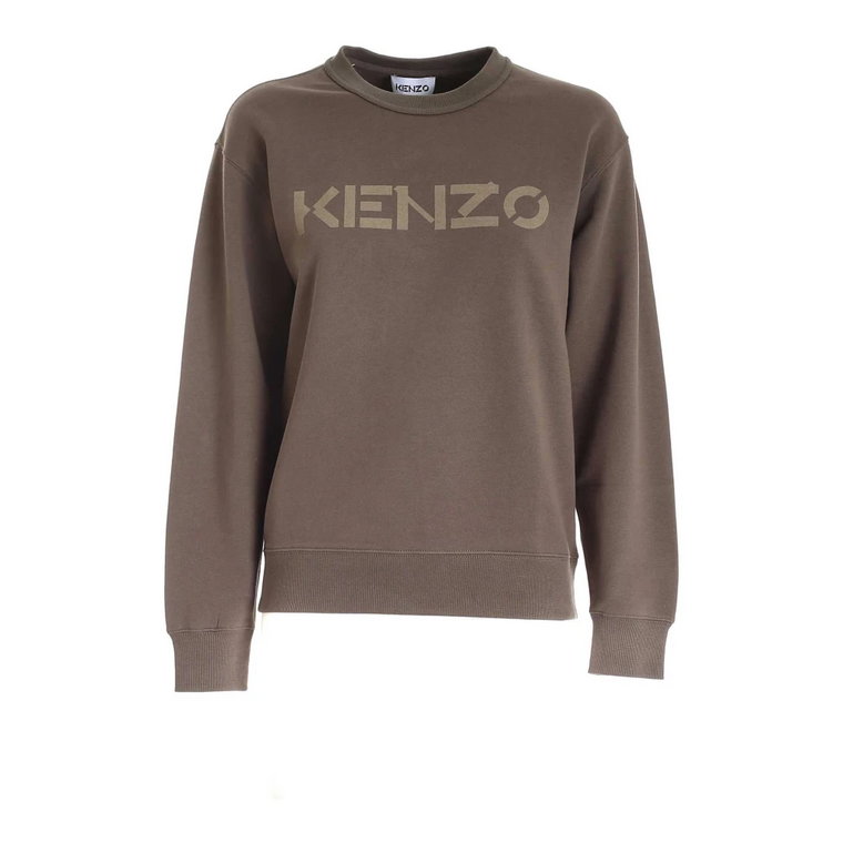 Zielony Sweter z Logo Kenzo