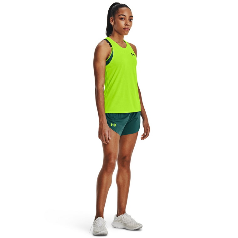 Damskie spodenki do biegania Under Armour UA Lighter Than Air Shorts - zielone