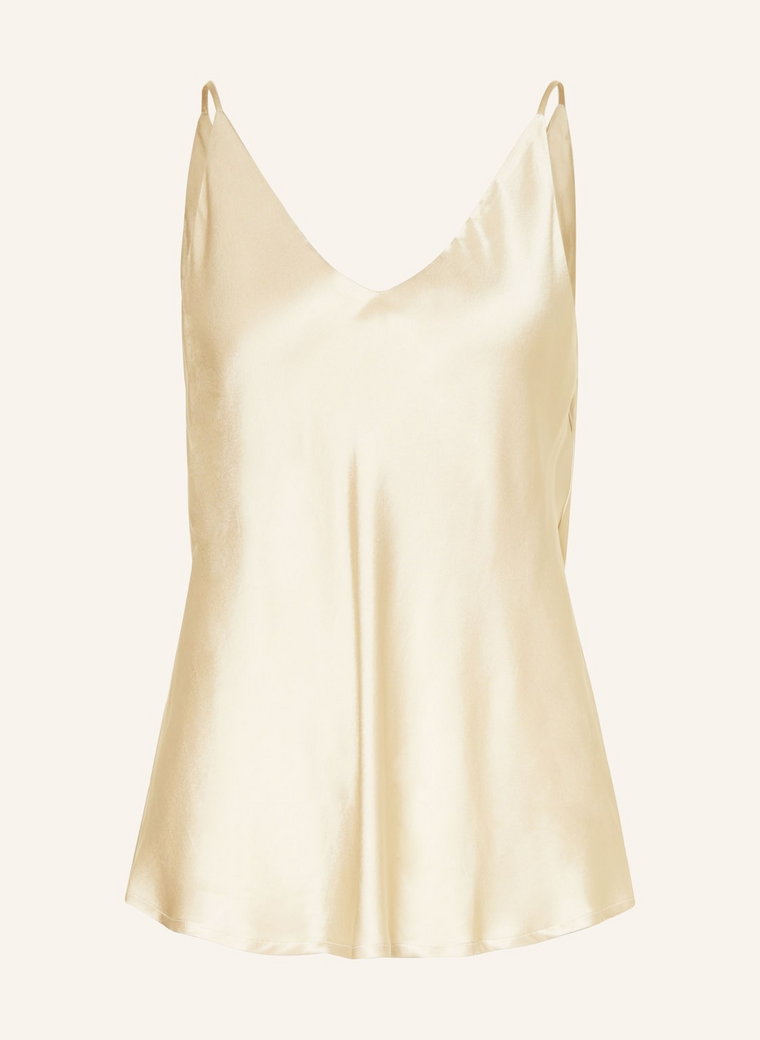 Ottod'ame Top Satynowy beige