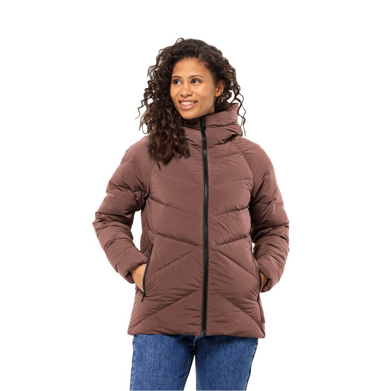 Damska kurtka puchowa Jack Wolfskin MARIENPLATZ JKT W wild ginger - S