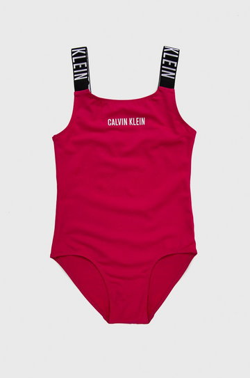 Calvin Klein Jeans strój kąpielowy dziecięcy KY0KY00019.PPYY kolor różowy