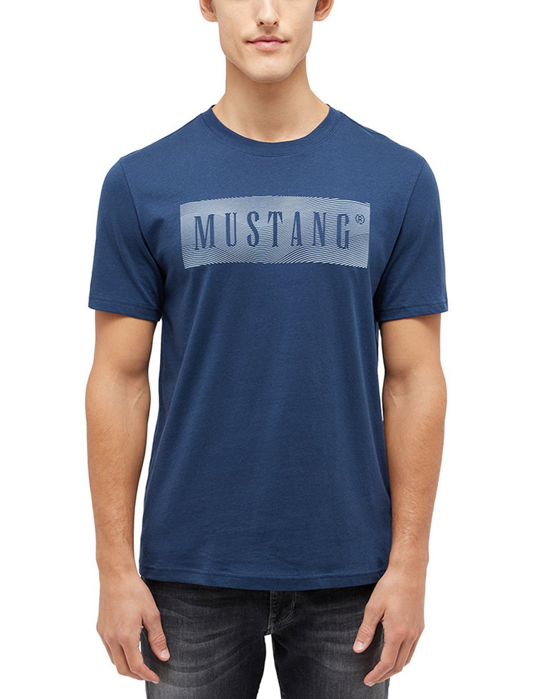 MUSTANG GRANATOWA KOSZULKA MĘSKA T-SHIRT BLUZKA M