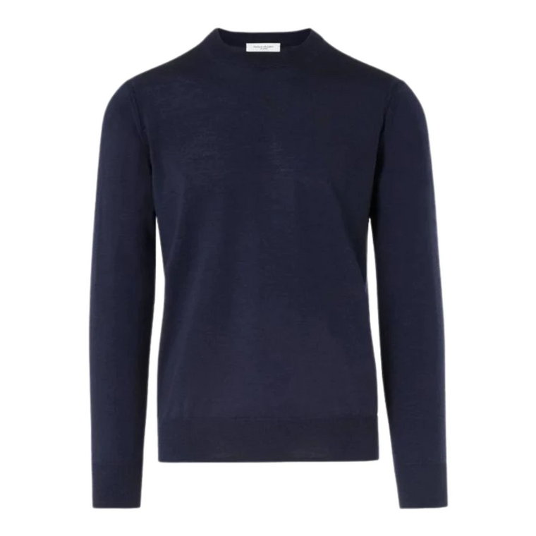 Niebieskie Swetry dla Mężczyzn Paolo Pecora