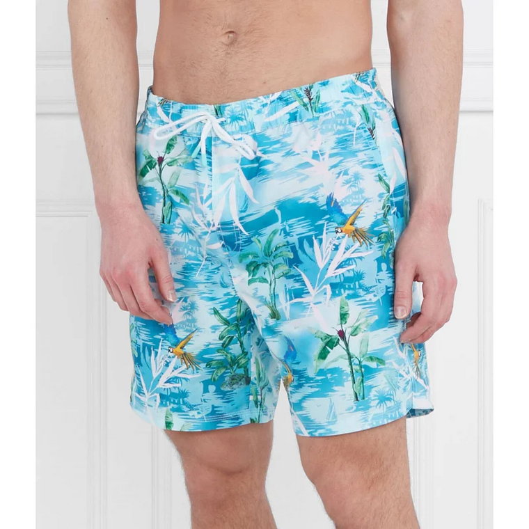 Guess Underwear Szorty kąpielowe SWIMWEAR MEDIUM HAWAII | Regular Fit