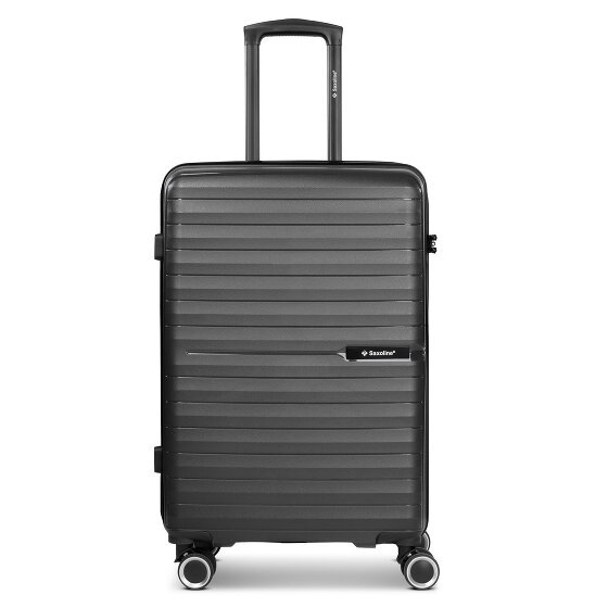 Saxoline Fiesta 4 kółka Walizka M 65 cm anthracite-black