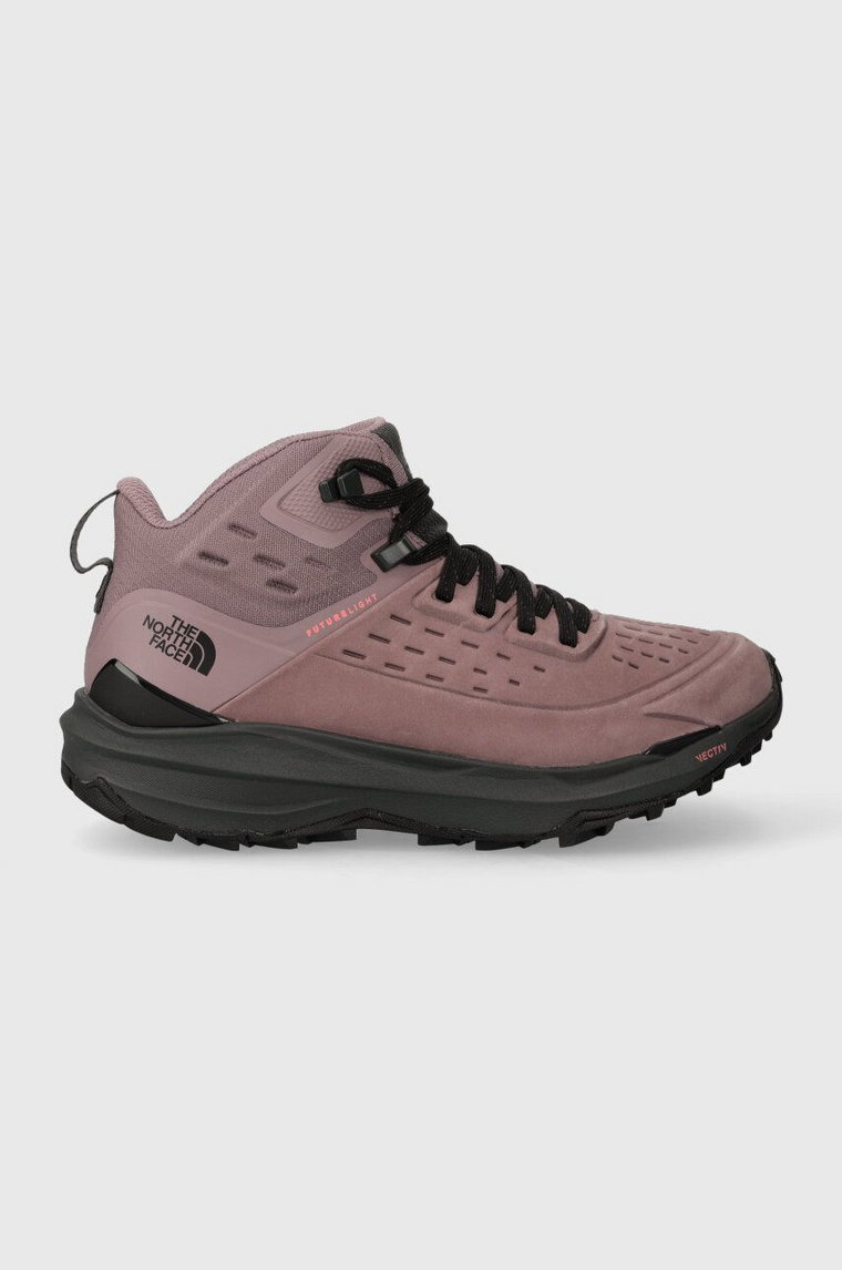 The North Face buty Vectiv Exploris 2 Mid Futurelight Leather damskie kolor fioletowy