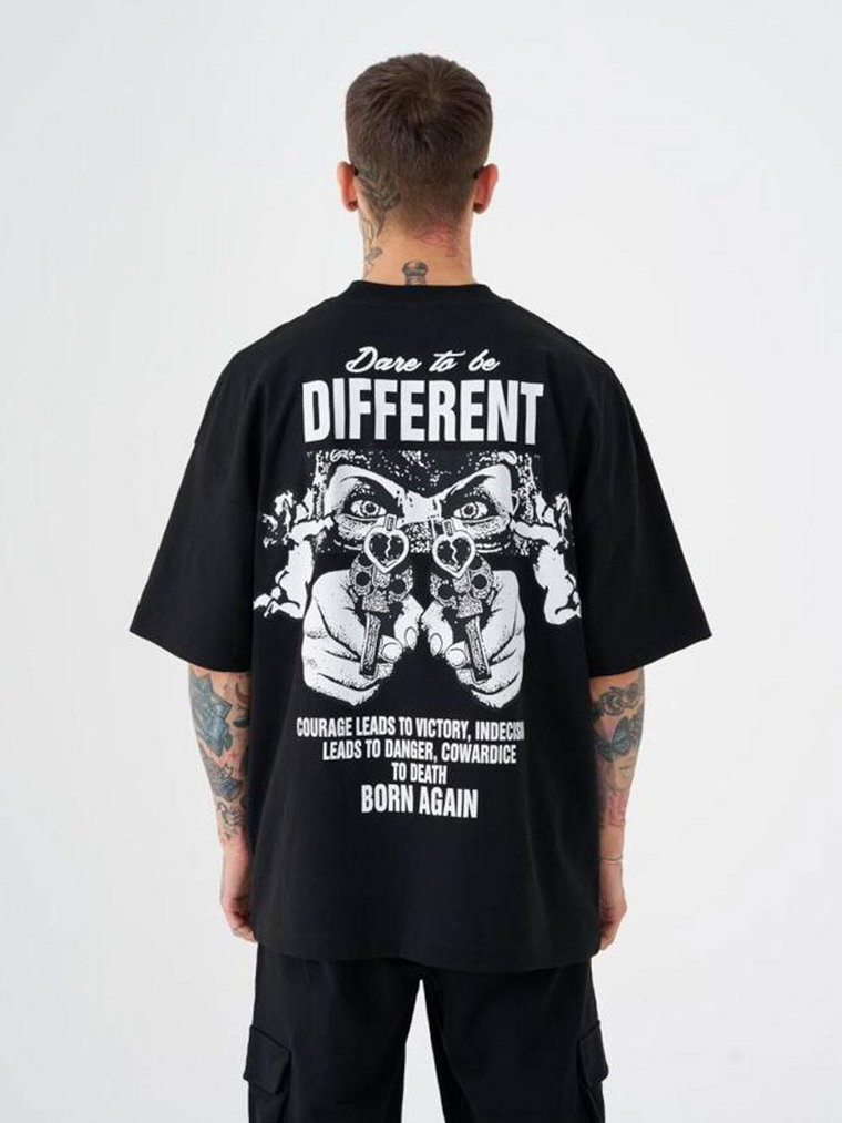 Koszulka Z Krótkim Rękawem Męska Czarna Machinist Dare To Be Different