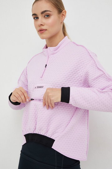 adidas TERREX bluza sportowa Utilitas damska kolor różowy gładka