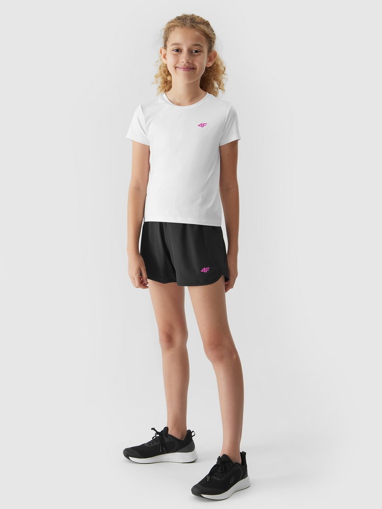 Komplet sportowy szybkoschnący na WF (koszulka+spodenki+worek) dziewczęcy