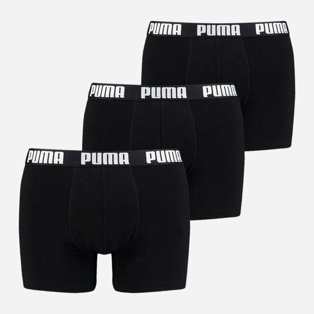 Komplet męskich majtek 3 sztuki Puma Men Everyday Boxer 3P 93529401 M Czarny (8720245134682). Bokserki i slipy męskie