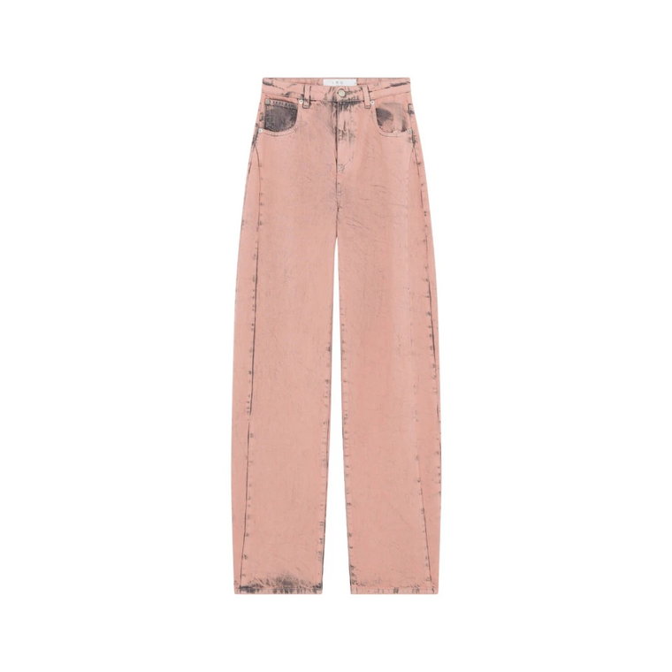 Blush Pink Marble-Washed Carrot Jeans IRO